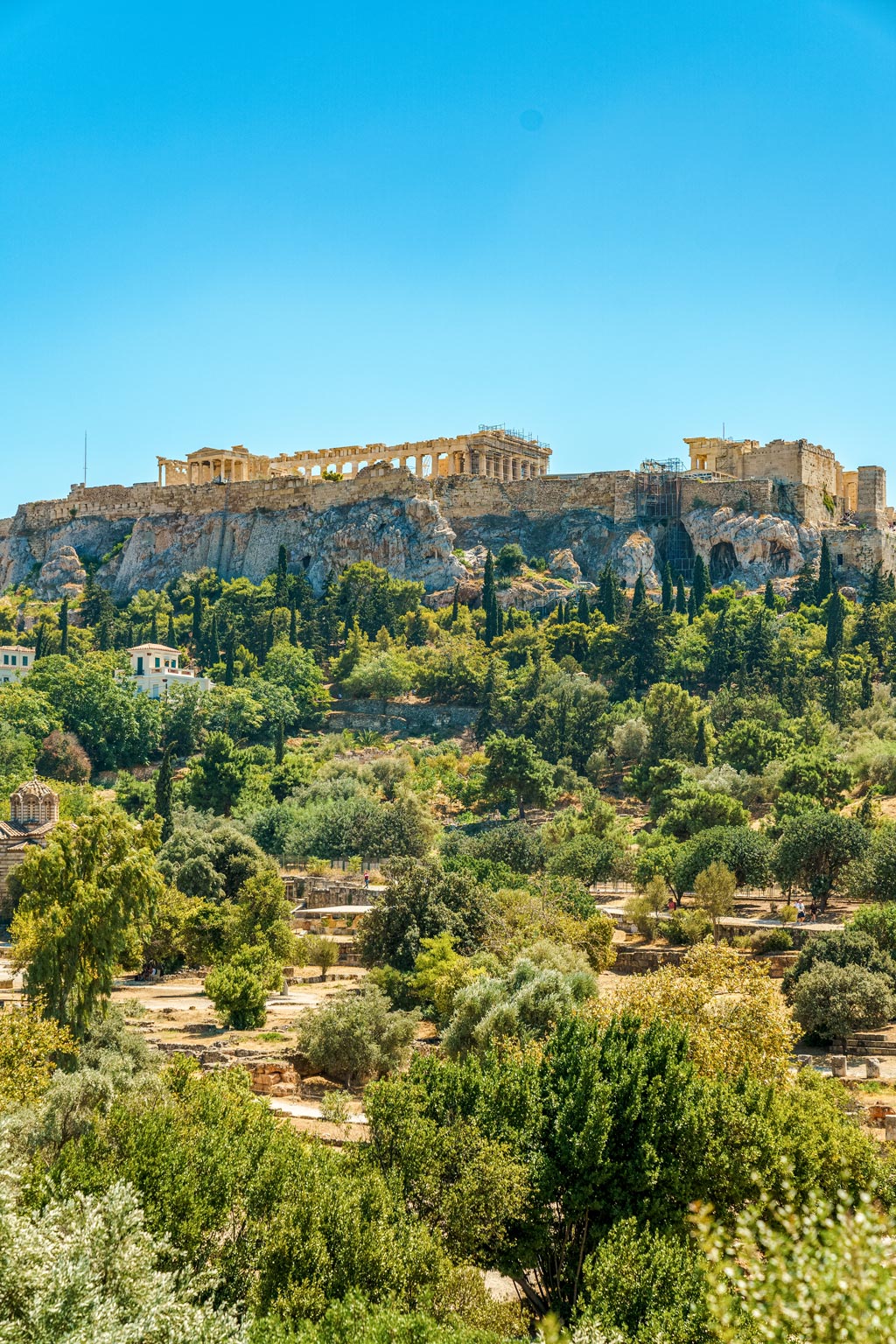 Acropolis of Athens Seen from Temple of Hephaestus