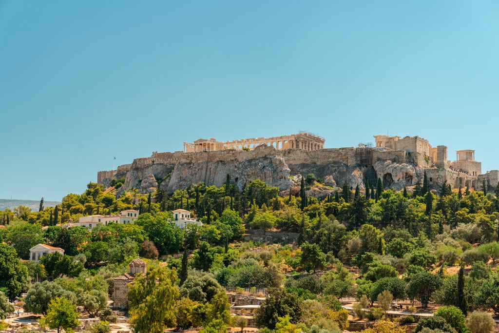 Amazing View to Acropolis of Athens