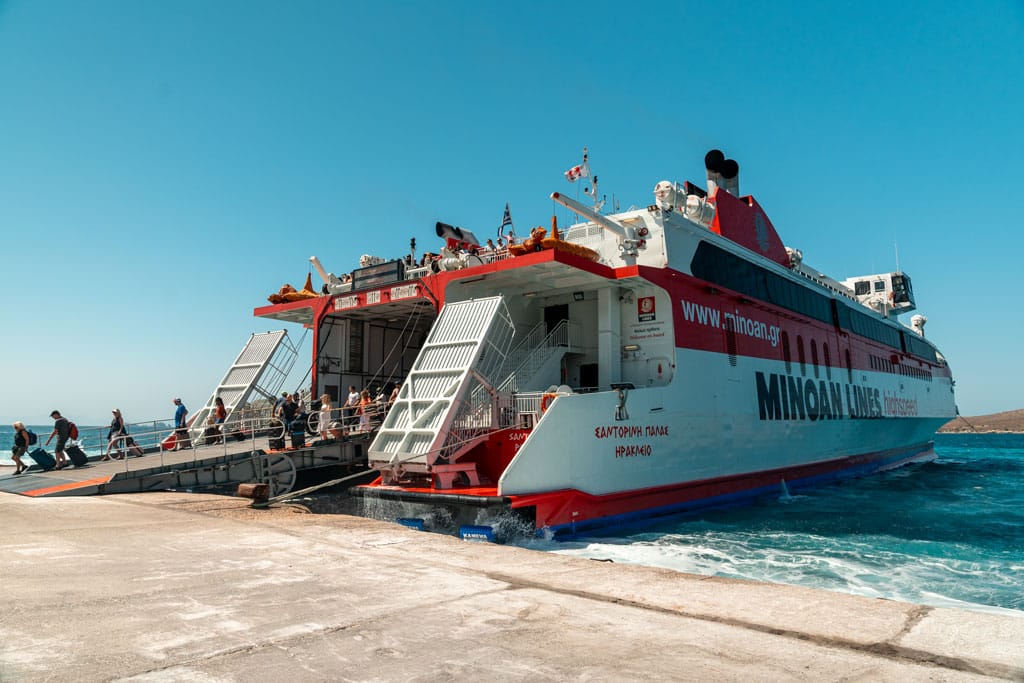 Greece Passenger Ferry in the Port