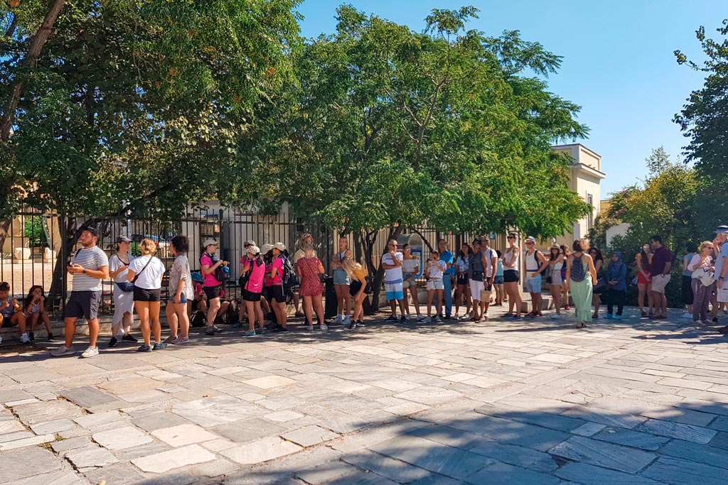 Queue to Acropolis of Athens