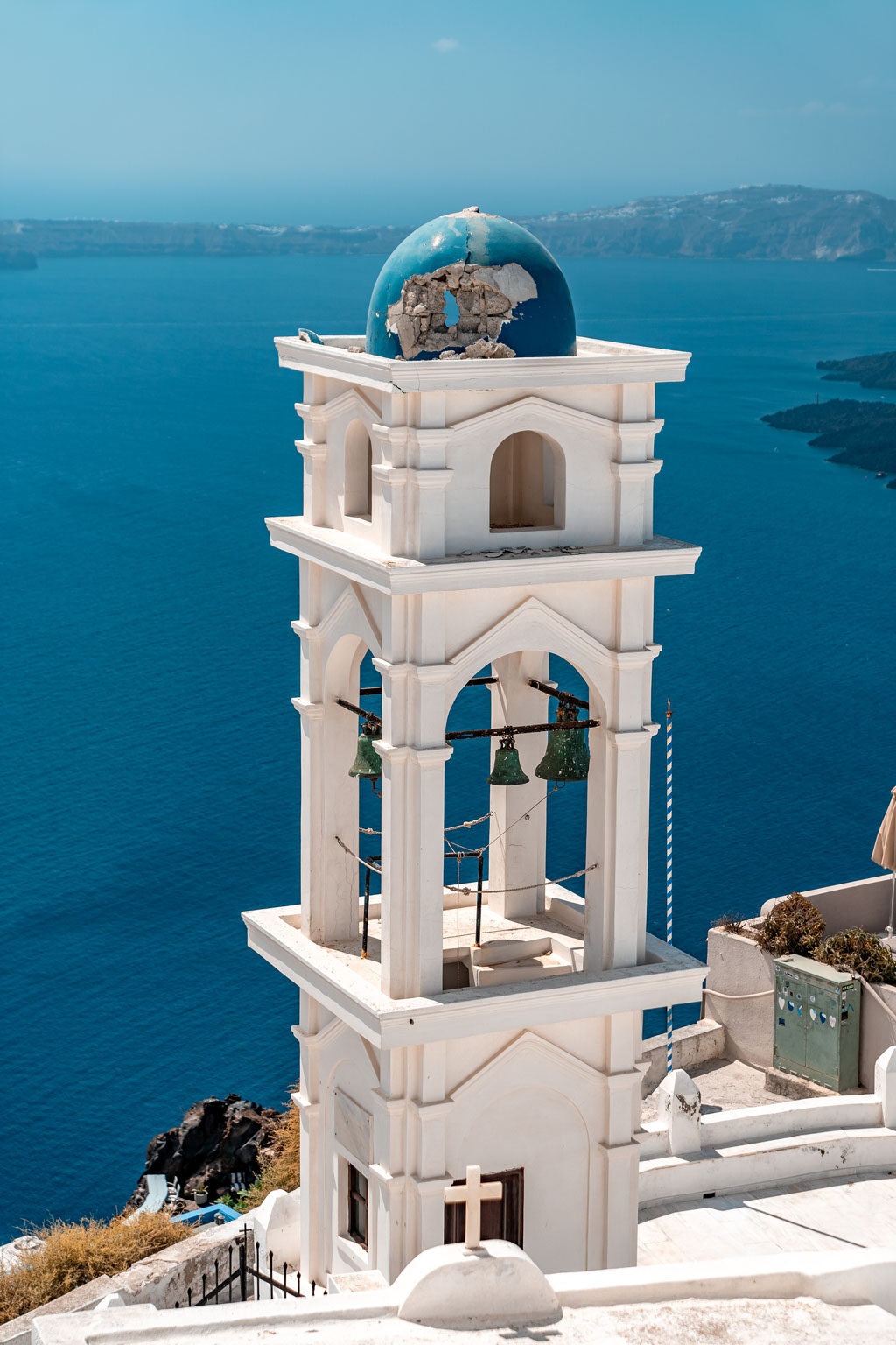 Blue-domed Anastasi Orthodox Church Imerovigli