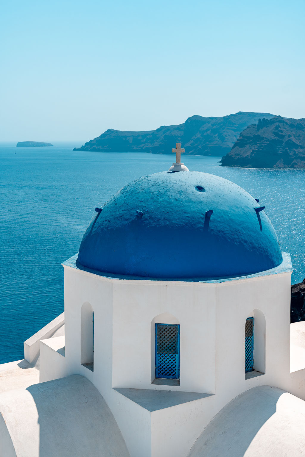 Blue Dome Church Santorini on a Budget