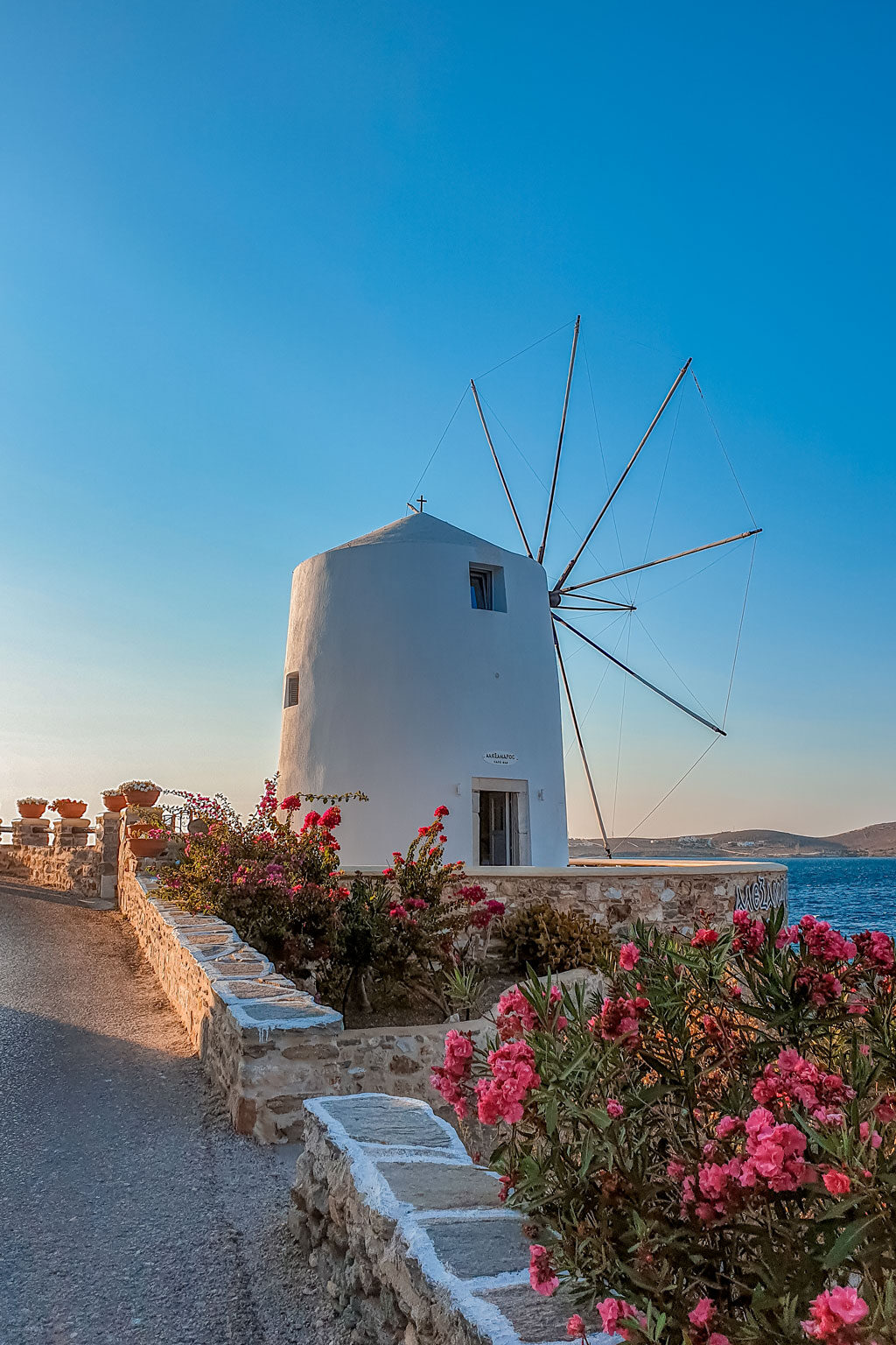 Windmill Parikia Paros Greece