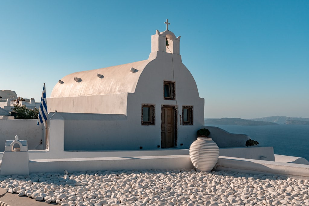 White Chapel in Oia Santorini