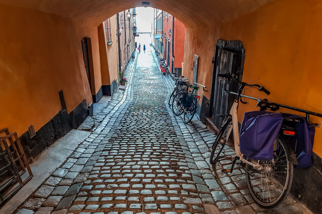 Cobblestone Street Gamla Stan Stockholm