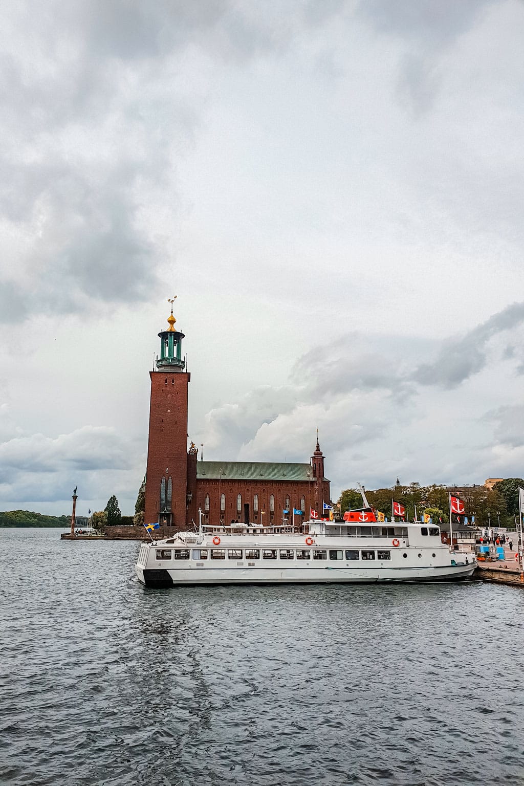 Klara Malarstrand Ferry Port and Stockholm City Hall