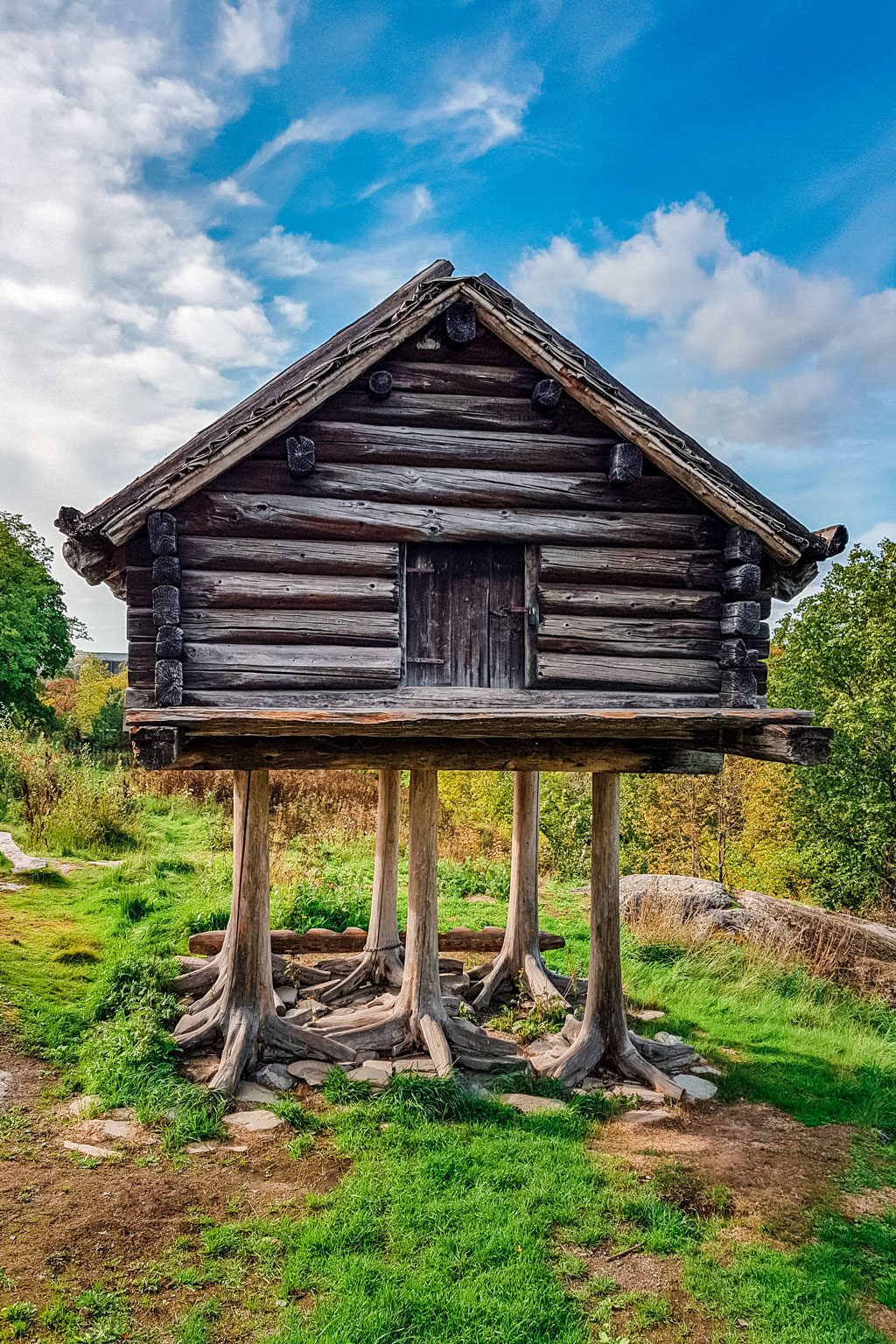 Sami Wooden Hut on Legs Skansen