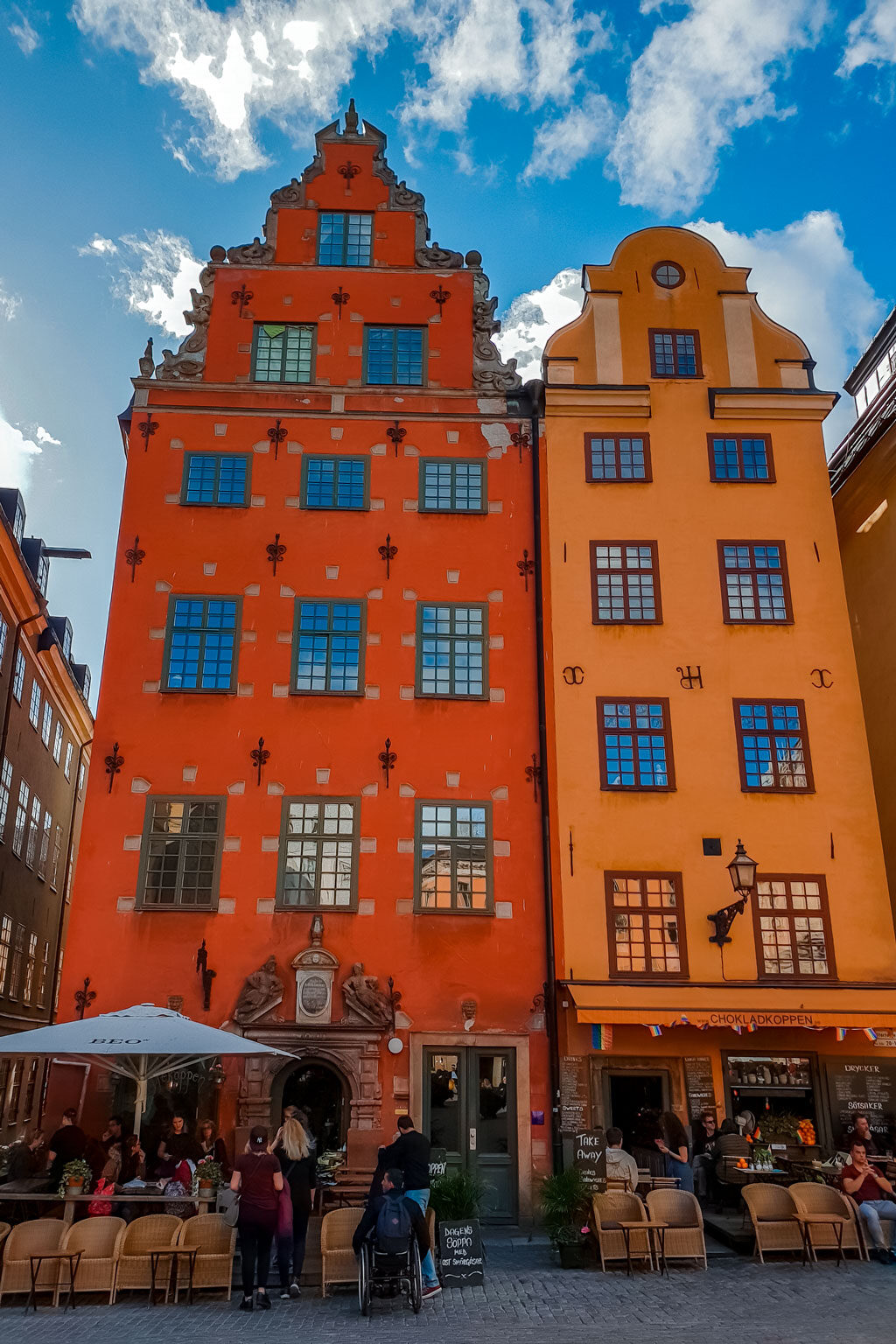 Colorful Houses in Stockholm Old Town