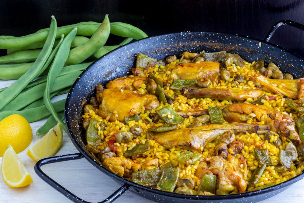 Most popular Spanish food paella