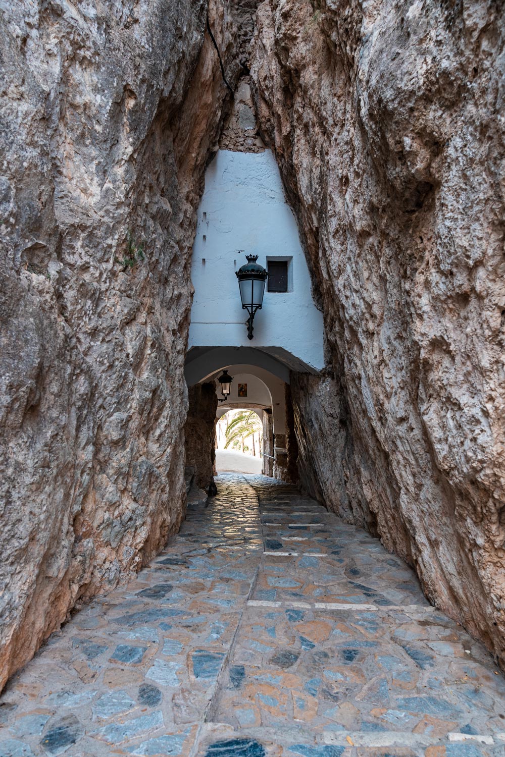 Tunnel through the castle wall