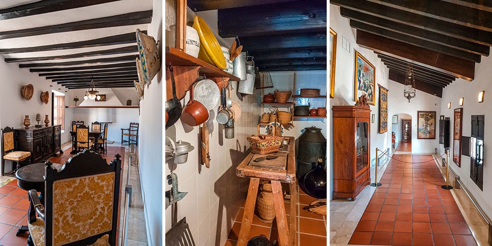 Casa Orduna museum interior collage