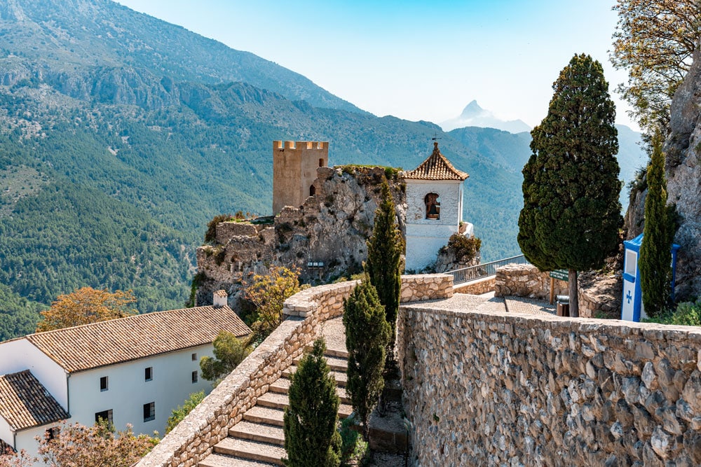 Amazing view to Guadalest castle