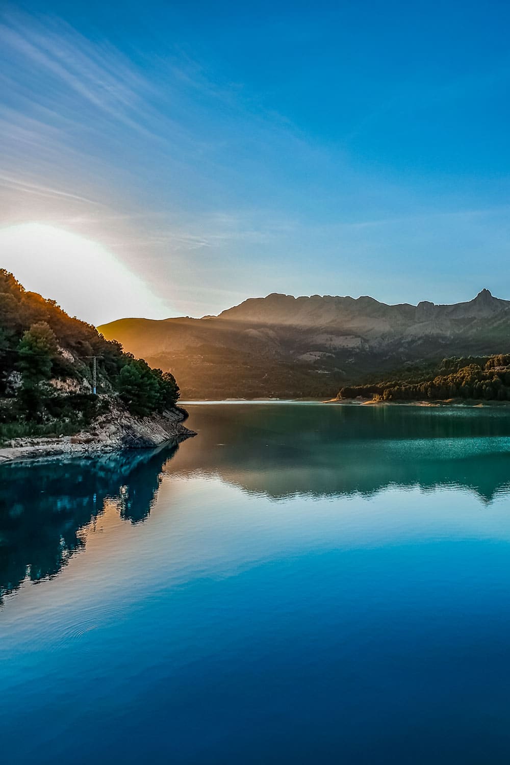 Early morning at Guadalest reservoir