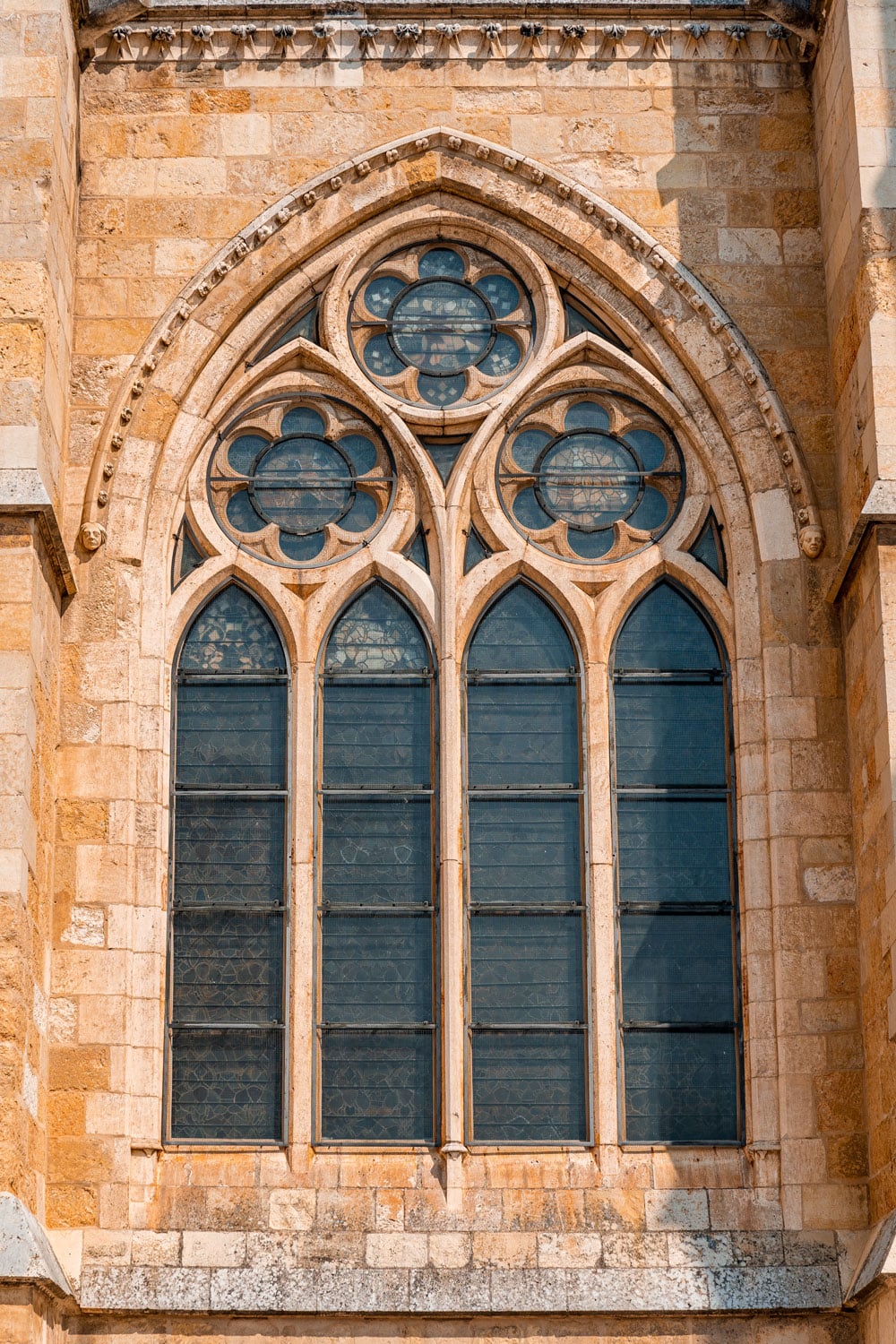 Cathedral windows in the Gothic style