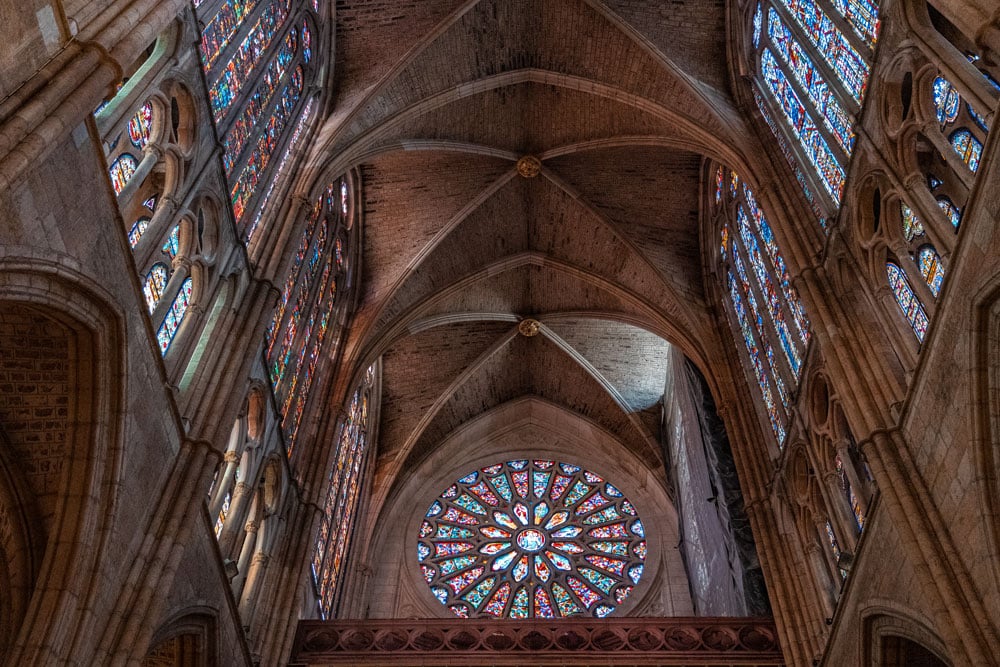 French Gothic style Leon Cathedral Interior