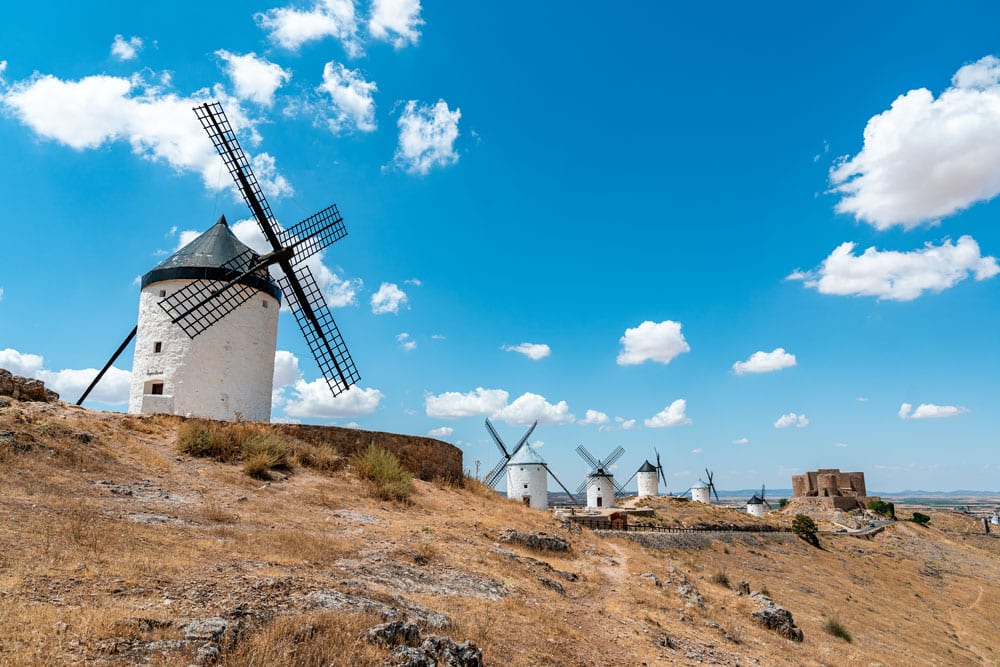 Don Quixote windmills in Consuegra