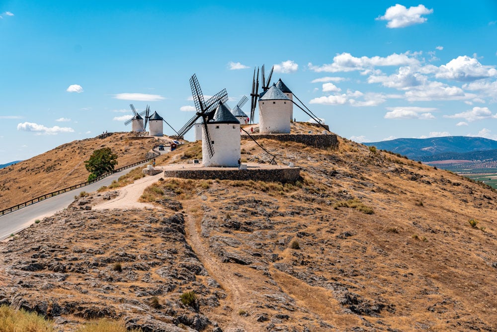 Consuegra windmills on the hill