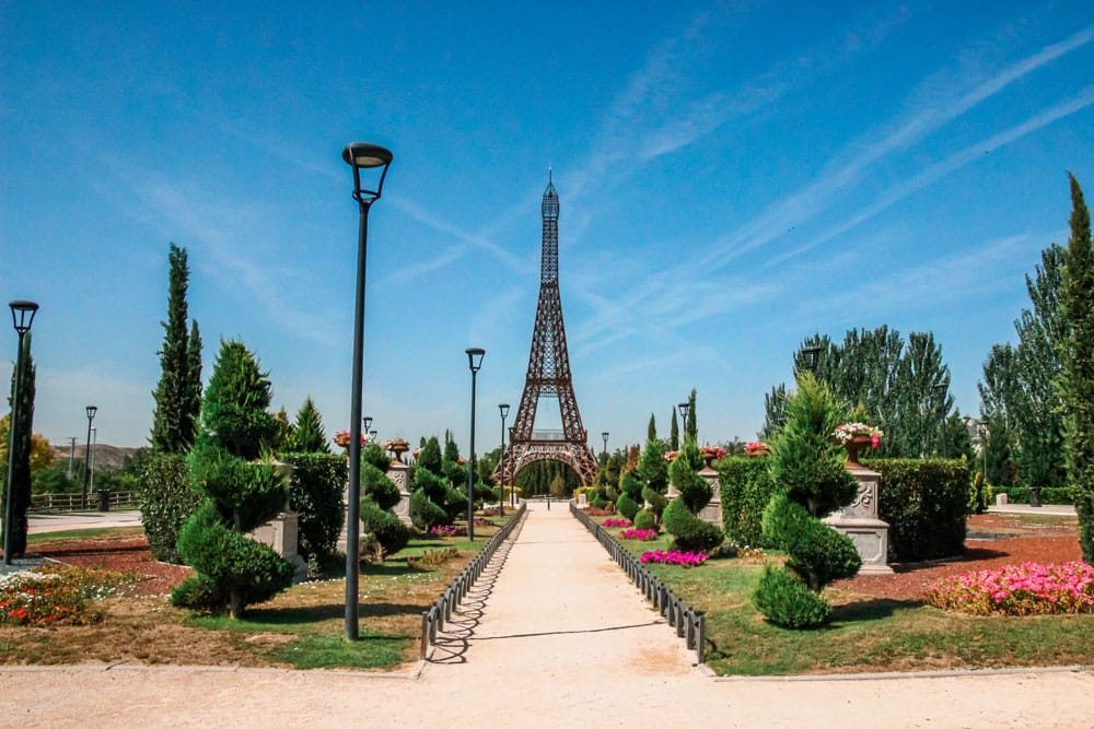 Eiffel Tower in Europa Park near Madrid