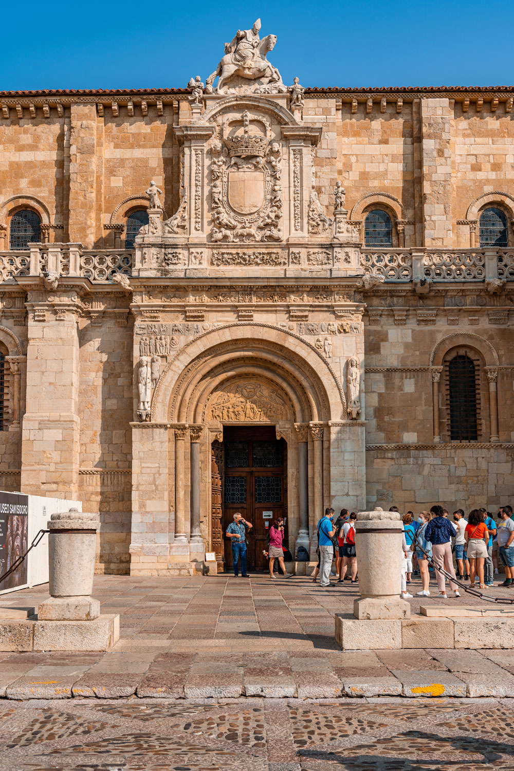 Entrance of the Basilica de San Isidoro in Leon