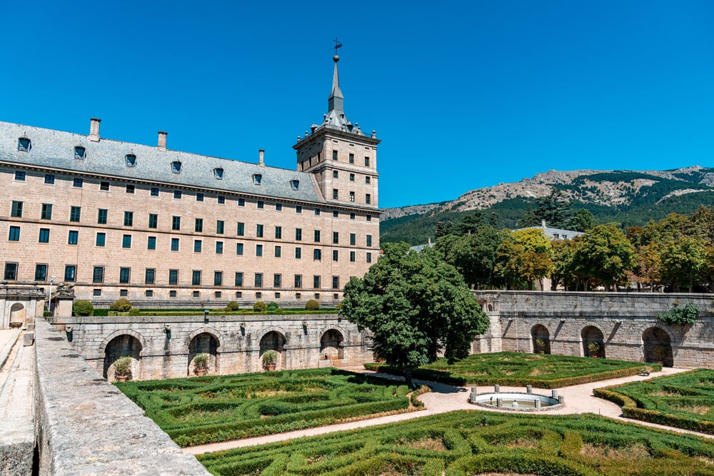 Formal garden at El Escorial