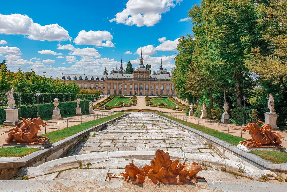 View to the Royal Palace from Fountain of the Three Graces