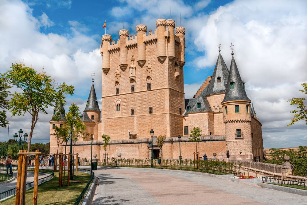 Medieval castle Alcazar of Segovia