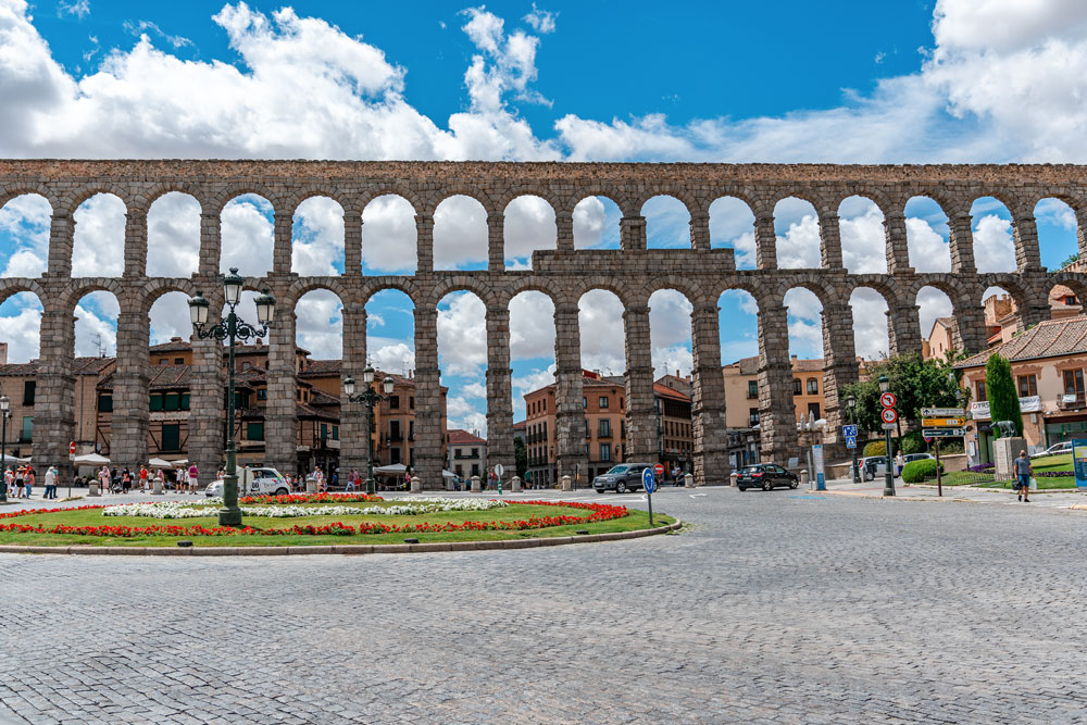 View to the Segovia Aqueduct