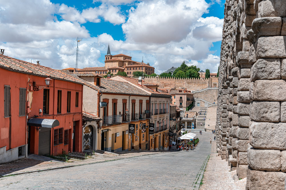 Street next to the Aqueduct