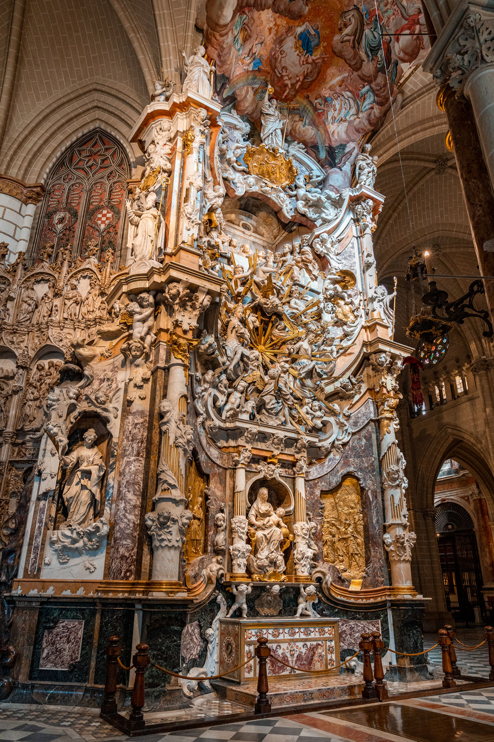 Interior of the Toledo Cathedral