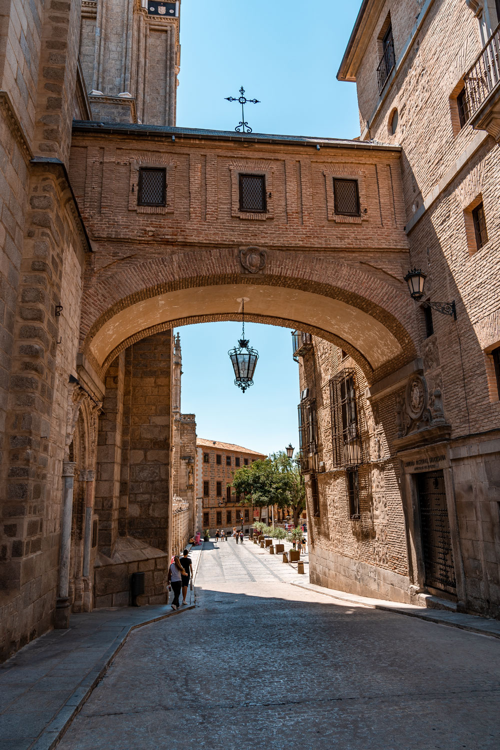 Street next to the Toledo Cathedral