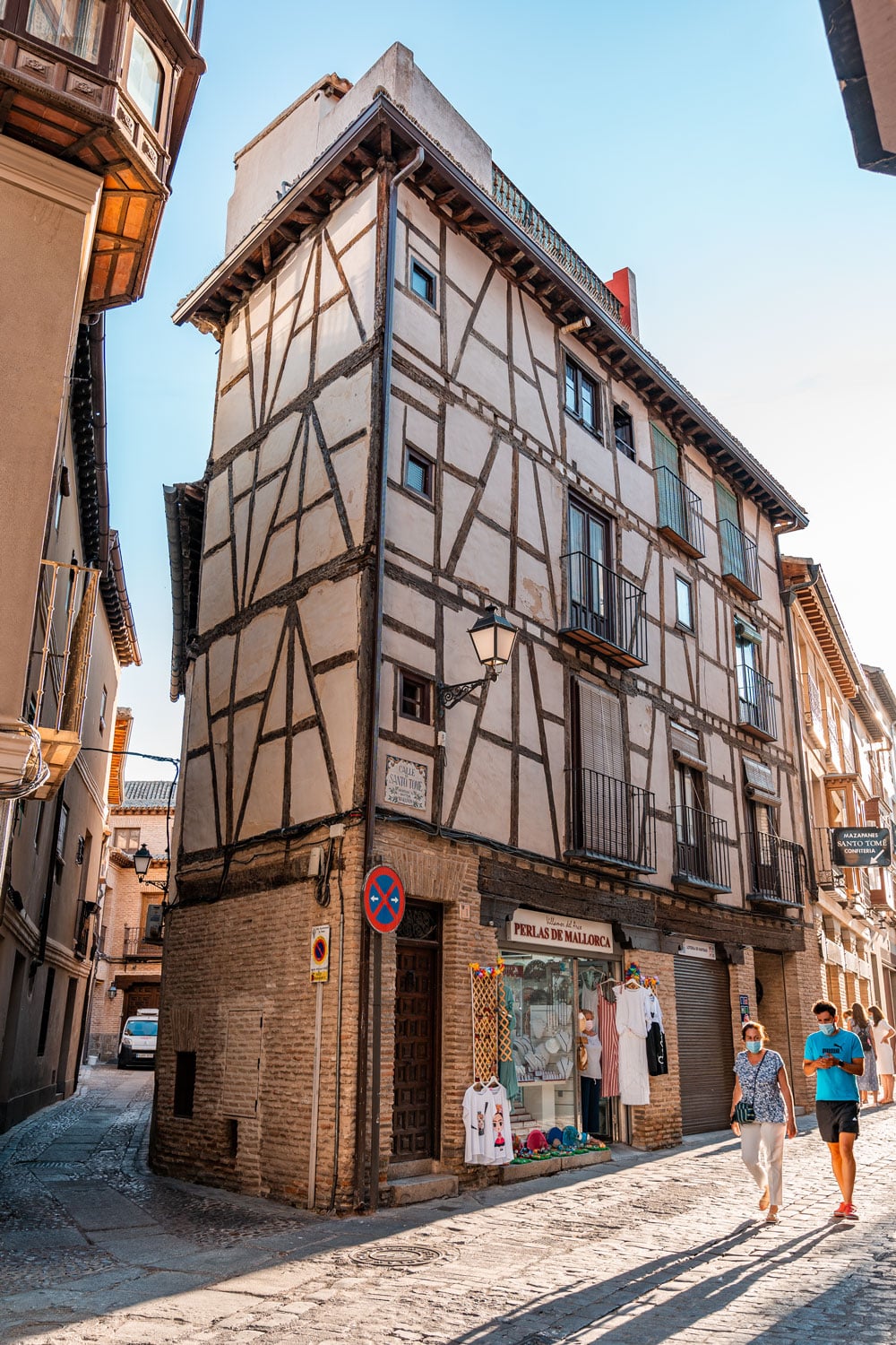 Toledo street with local store