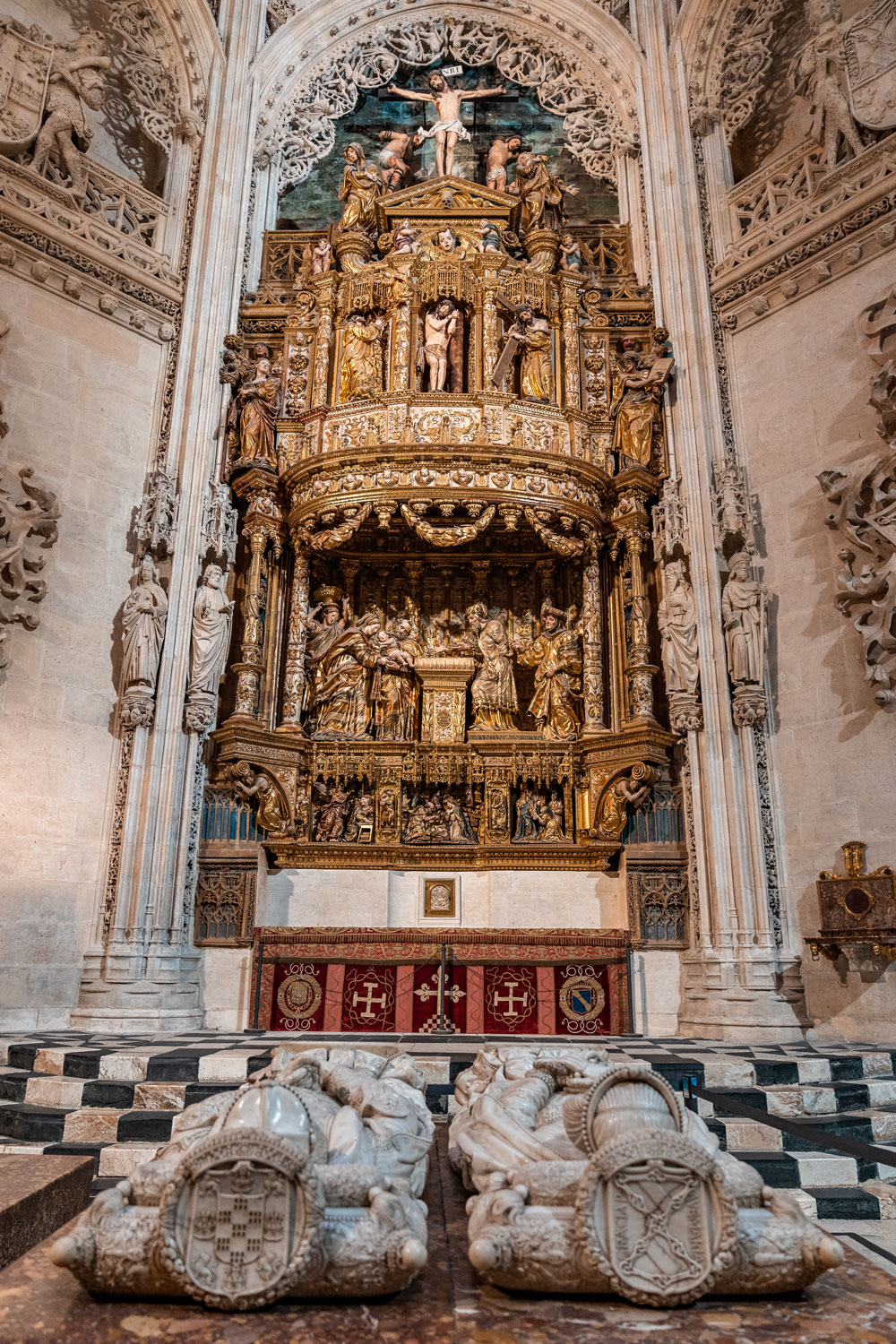 Tomb in the Gothic Cathedral of Burgos