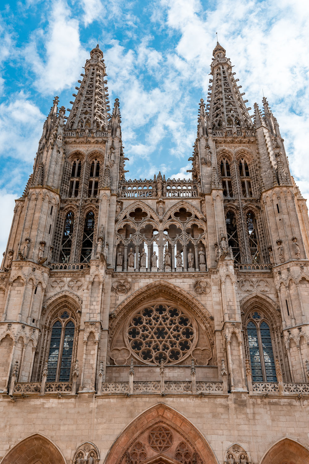 Cathedral of Burgos impressive towers