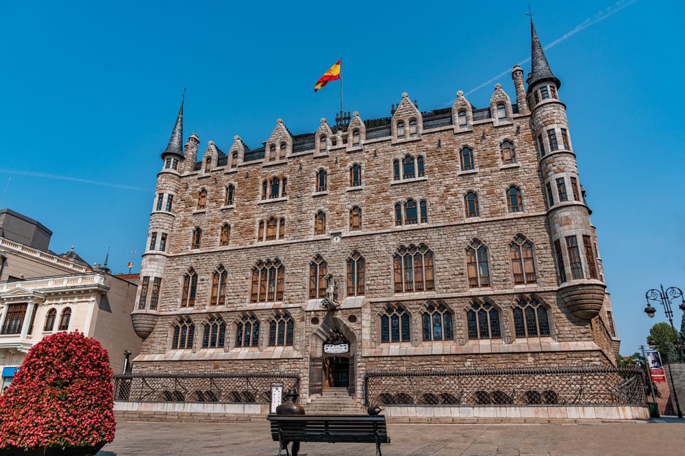 Casa Botines building in Leon, Spain