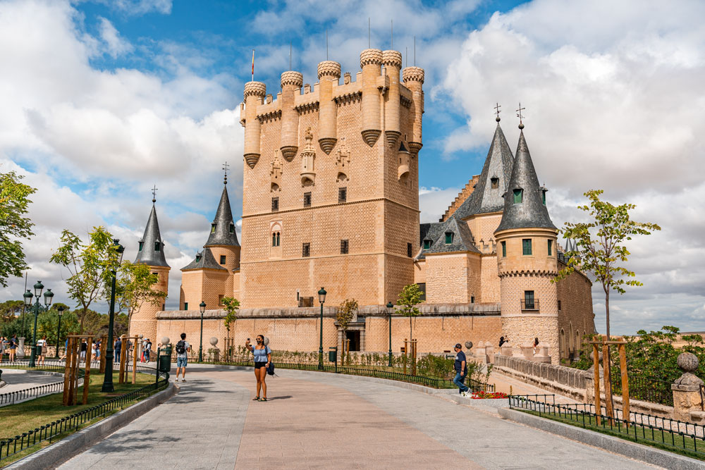 Medieval castle Alcazar of Segovia