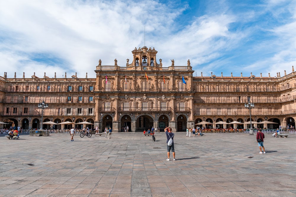 The Plaza Mayor in Salamanca, Spain