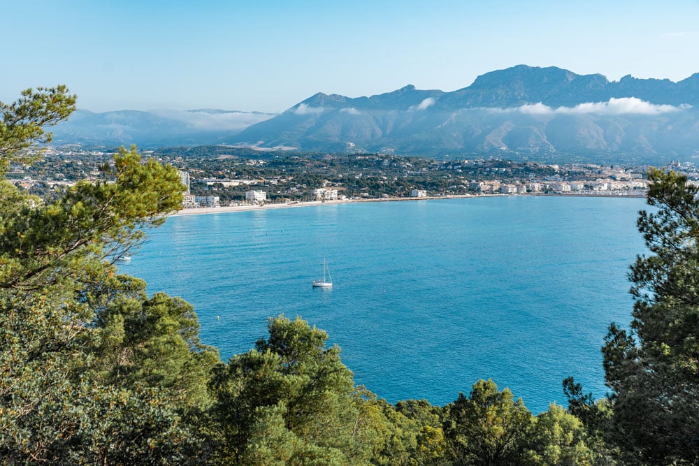 View from Albir Lighthouse to Altea