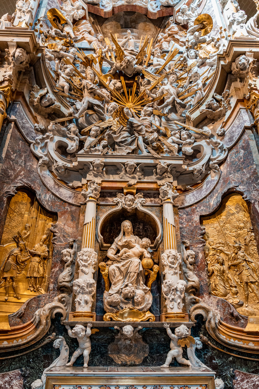 Baroque altarpiece El Transparente in the Cathedral of Toledo