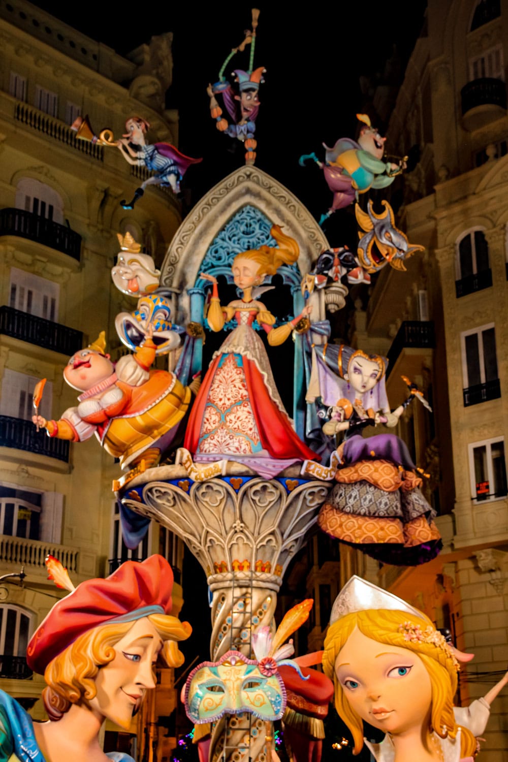 Ninots at the Las Fallas of Valencia