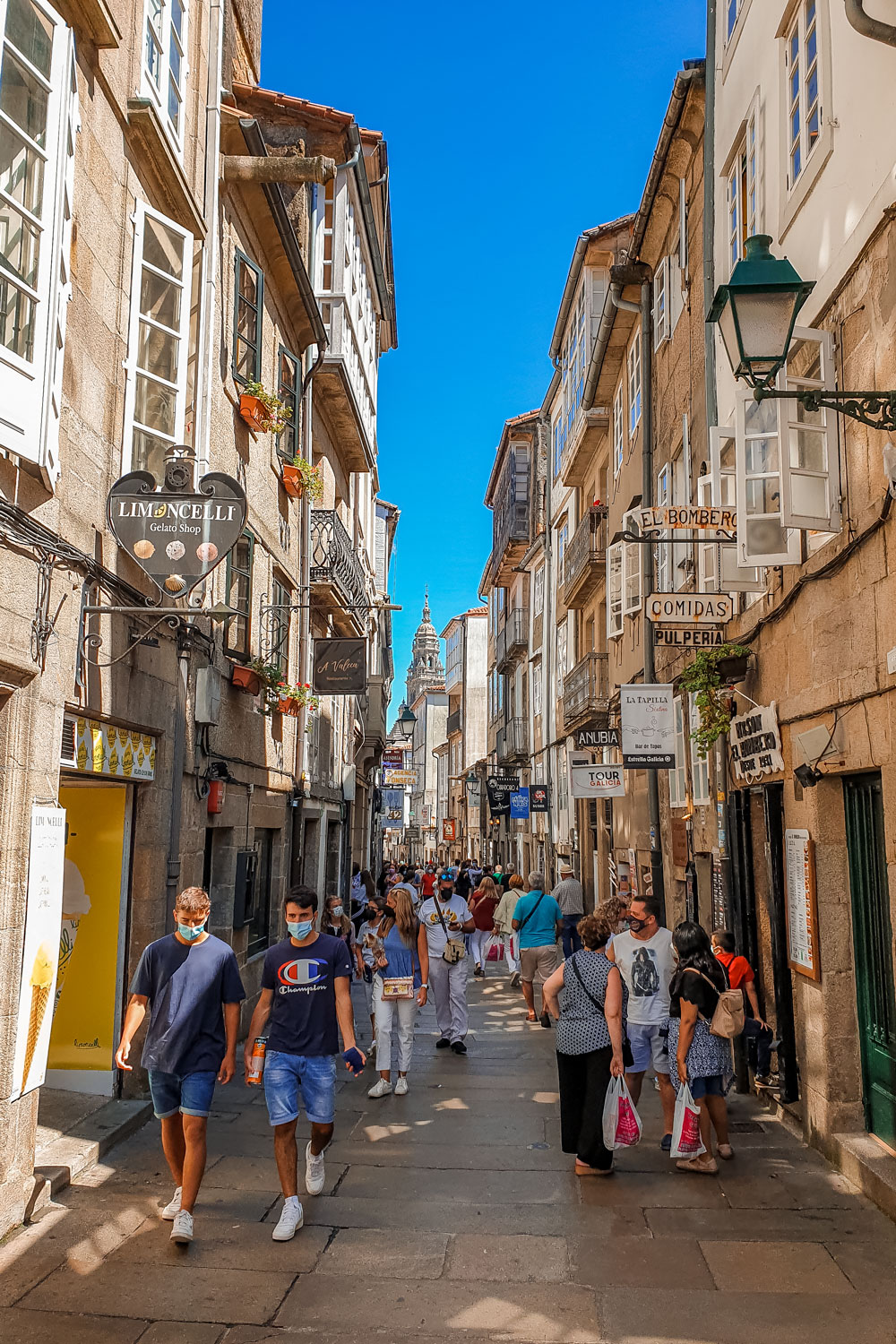 Busy Spanish street