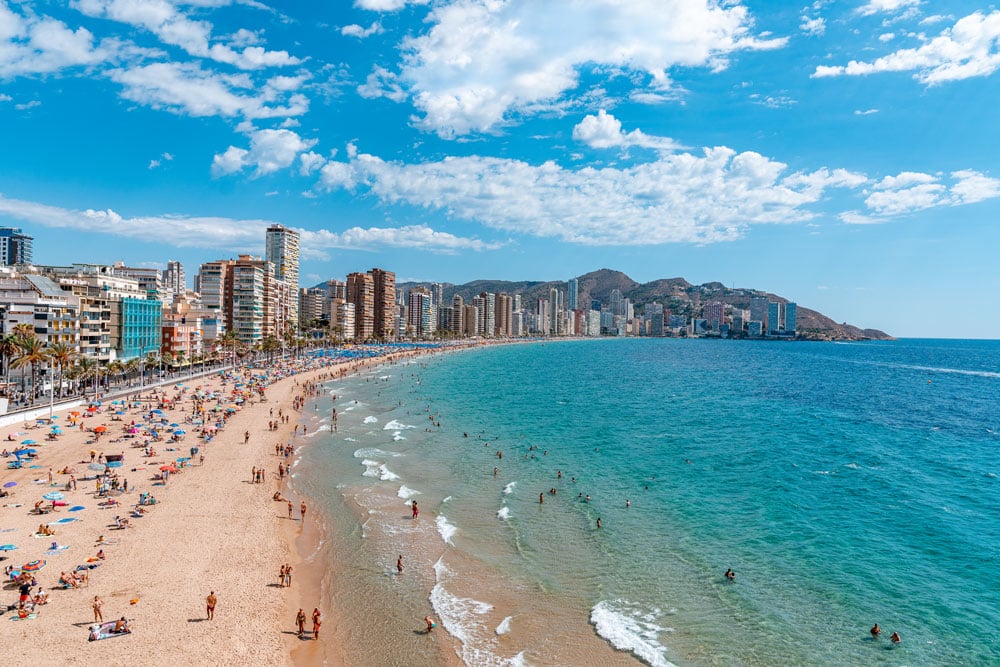 Poniente Beach in Benidorm