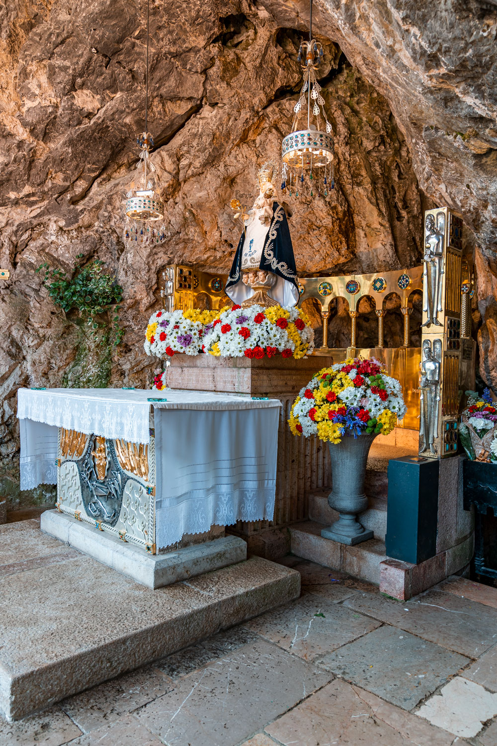 Altar with a Statue of Virgin of Covadonga