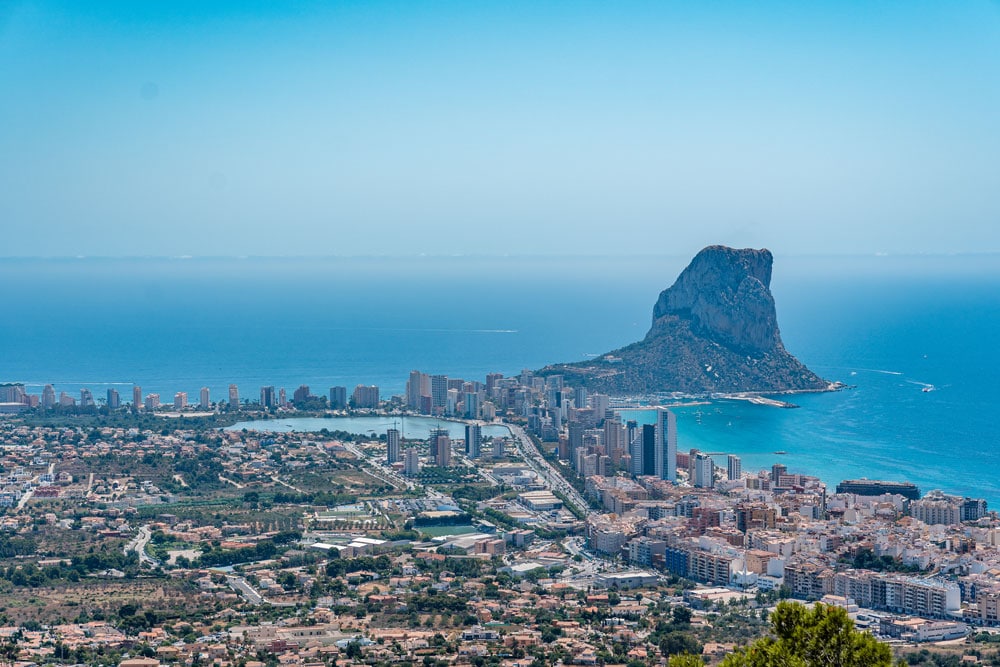 Calpe seen from Serra d’ Olta