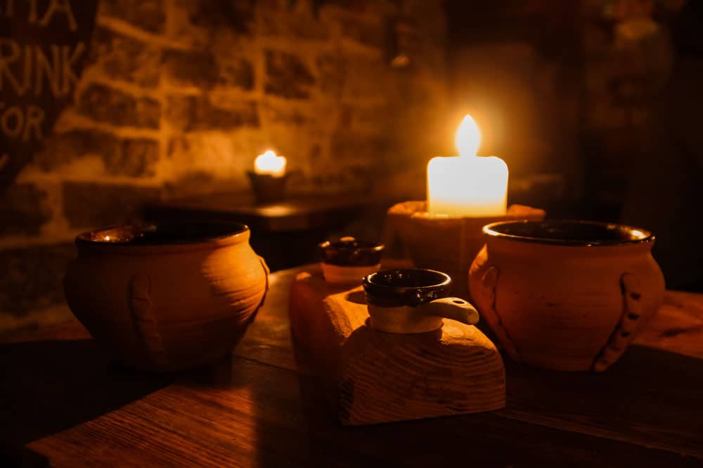 Romantic Candlelight at The Third Dragon Medieval Tavern