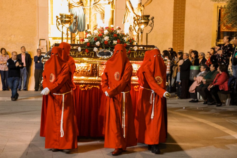 Semana Santa (Holy Week) procession in Rojales, Spain
