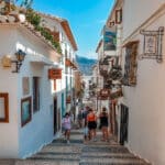 Beautiful white streets of Altea, Spain