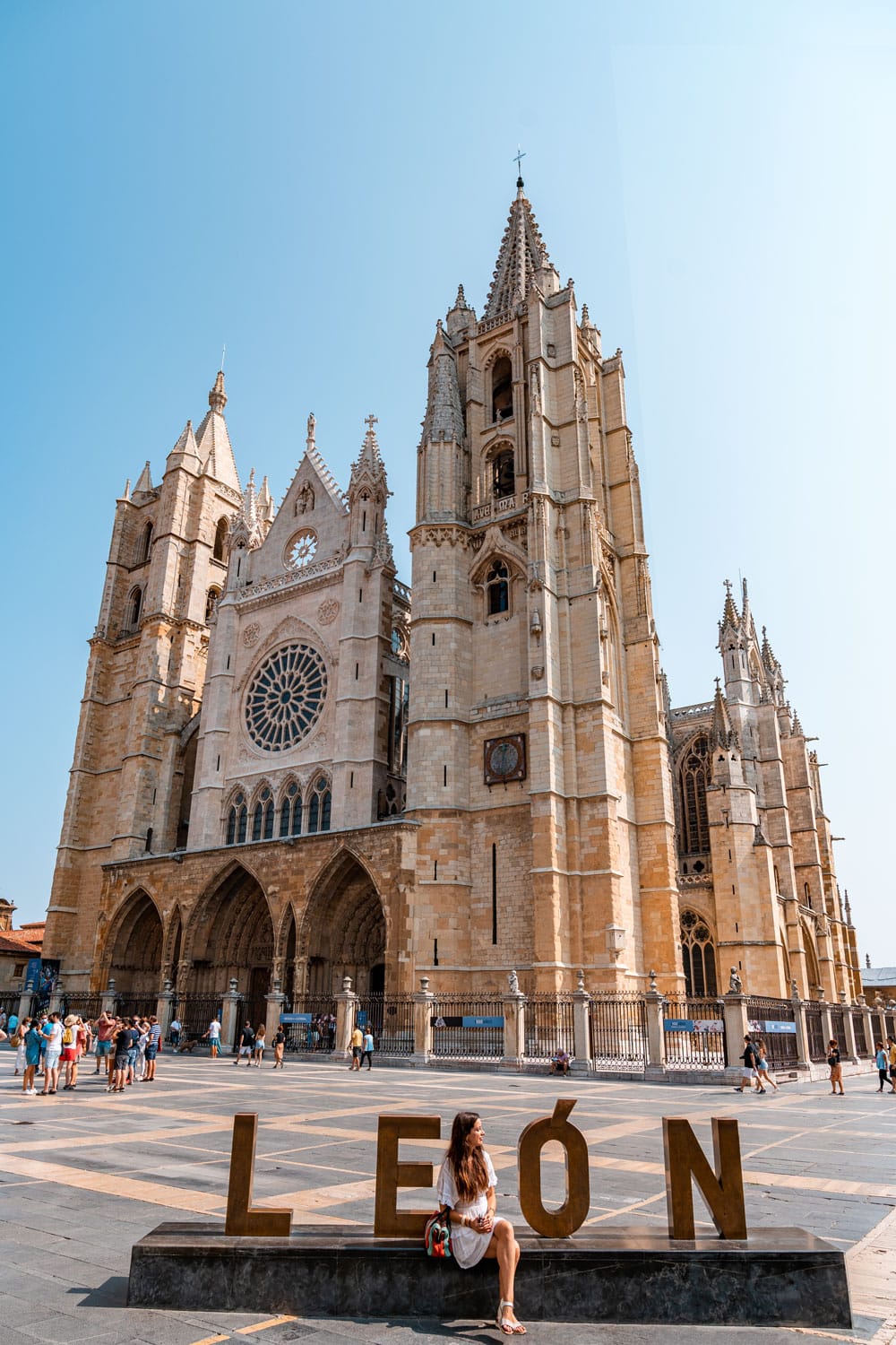 Famous Spanish Cathedral in Leon