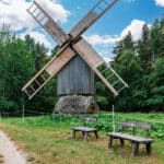 Four Blade Windmill in Estonian Open Air Museum