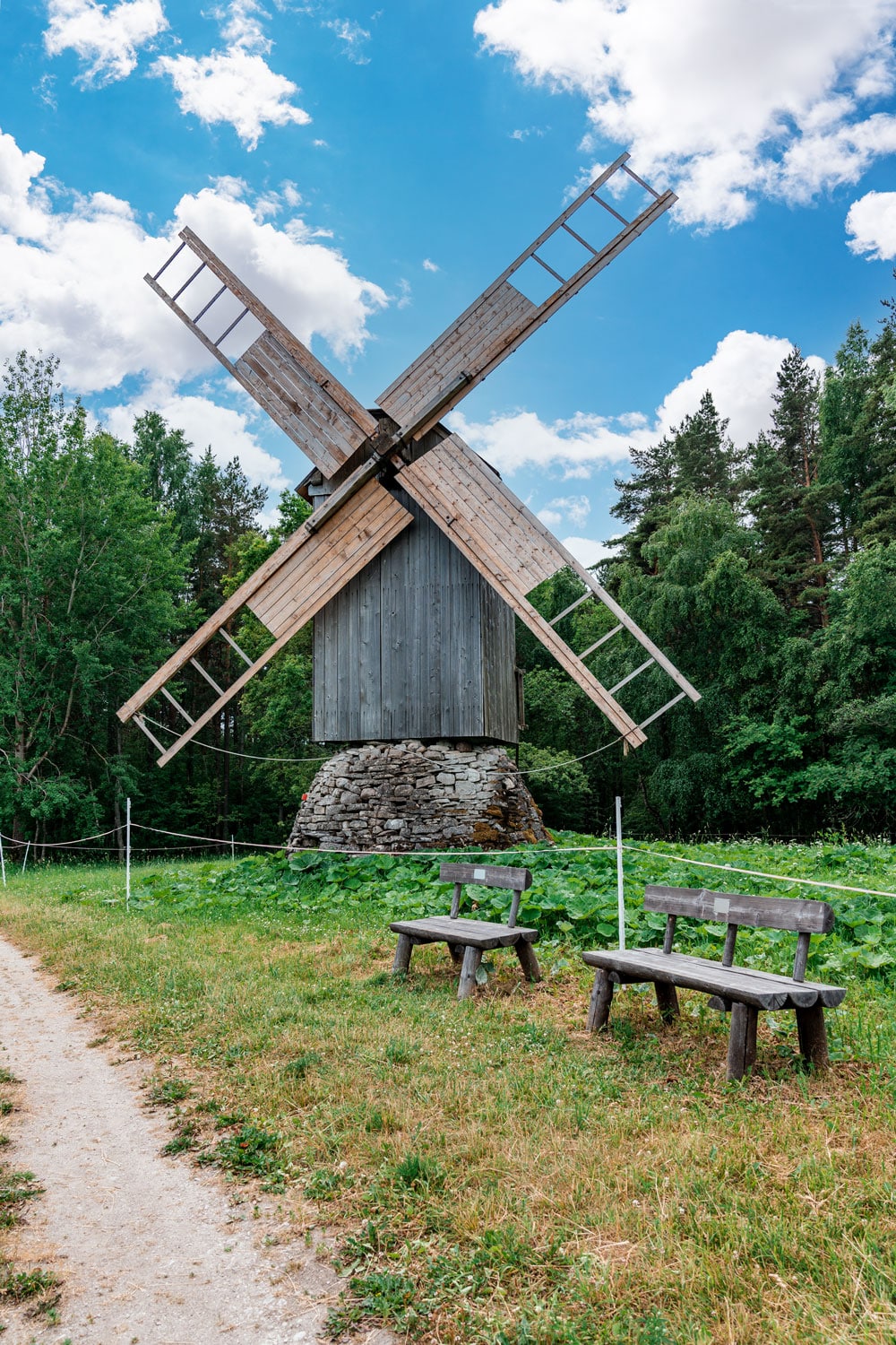 Four Blade Windmill in Estonian Open Air Museum