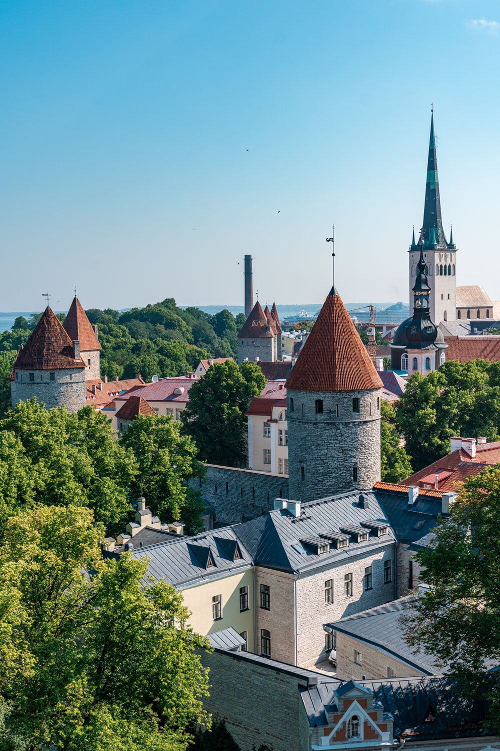 Tallinn seen from viewpoint